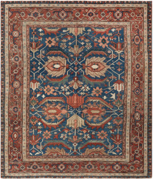 Antique Persian Heriz Rug 74330 by Nazmiyal Rugs