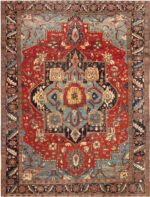 Antique Persian Heriz Rug 74332 by Nazmiyal Rugs