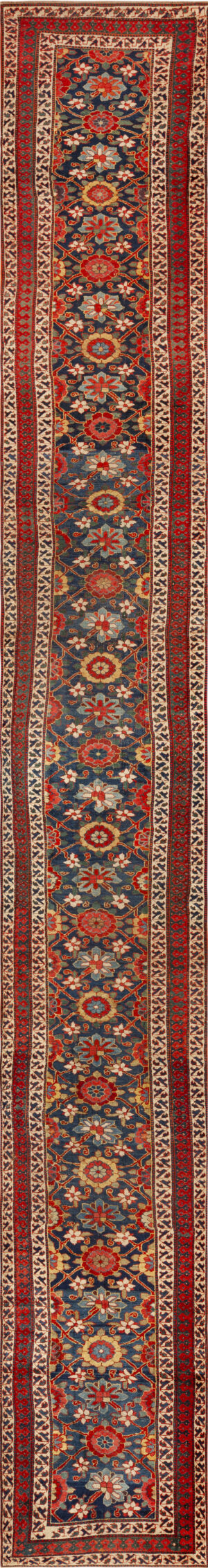 Oversize Antique Persian Kurdish Runner Rug 74297 by Nazmiyal Rugs