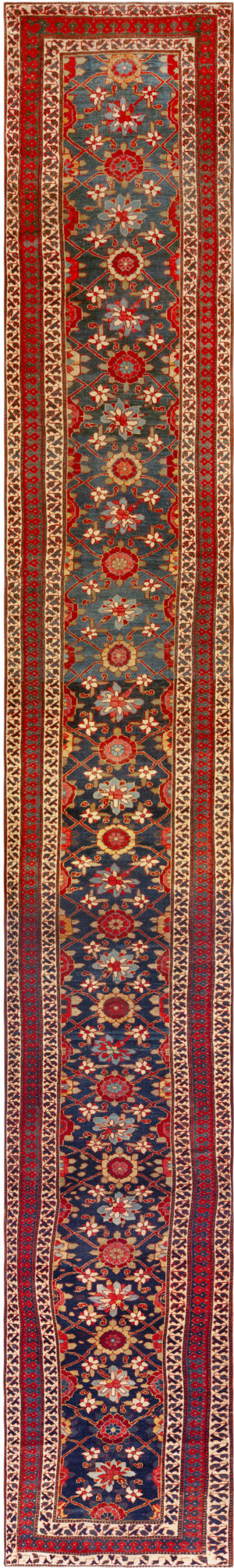 Oversize Antique Persian Kurdish Runner Rug 74298 by Nazmiyal Rugs