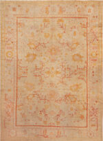 Antique Turkish Oushak Rug 74154 by Nazmiyal Rugs