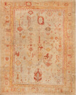 Antique Turkish Oushak Rug Antique Turkish Oushak Rug 74155 by Nazmiyal Rugs