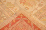Back of Large Antique Turkish Oushak Rug 74131 by Nazmiyal Rugs