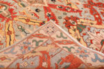 Back of Vintage Persian Tabriz Rug Back of Vintage Persian Tabriz Rug 74328 by Nazmiyal Rugs