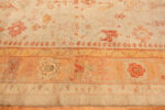 Border of Antique Turkish Oushak Rug Border of Antique Turkish Oushak Rug 74155 by Nazmiyal Rugs