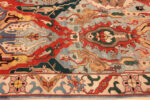 Border of Vintage Persian Tabriz Rug Border of Vintage Persian Tabriz Rug 74328 by Nazmiyal Rugs