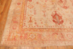 Corner of Antique Turkish Oushak Rug Corner of Antique Turkish Oushak Rug 74155 by Nazmiyal Rugs