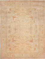 Large Antique Turkish Oushak Rug 74131 by Nazmiyal Rugs