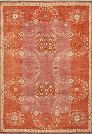 Modern Swedish Inspired Rug 74308 by Nazmiyal Rugs