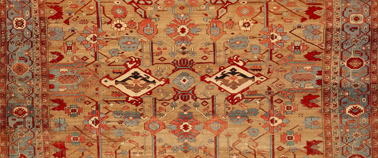 Antique Persian Bakshaish Rug