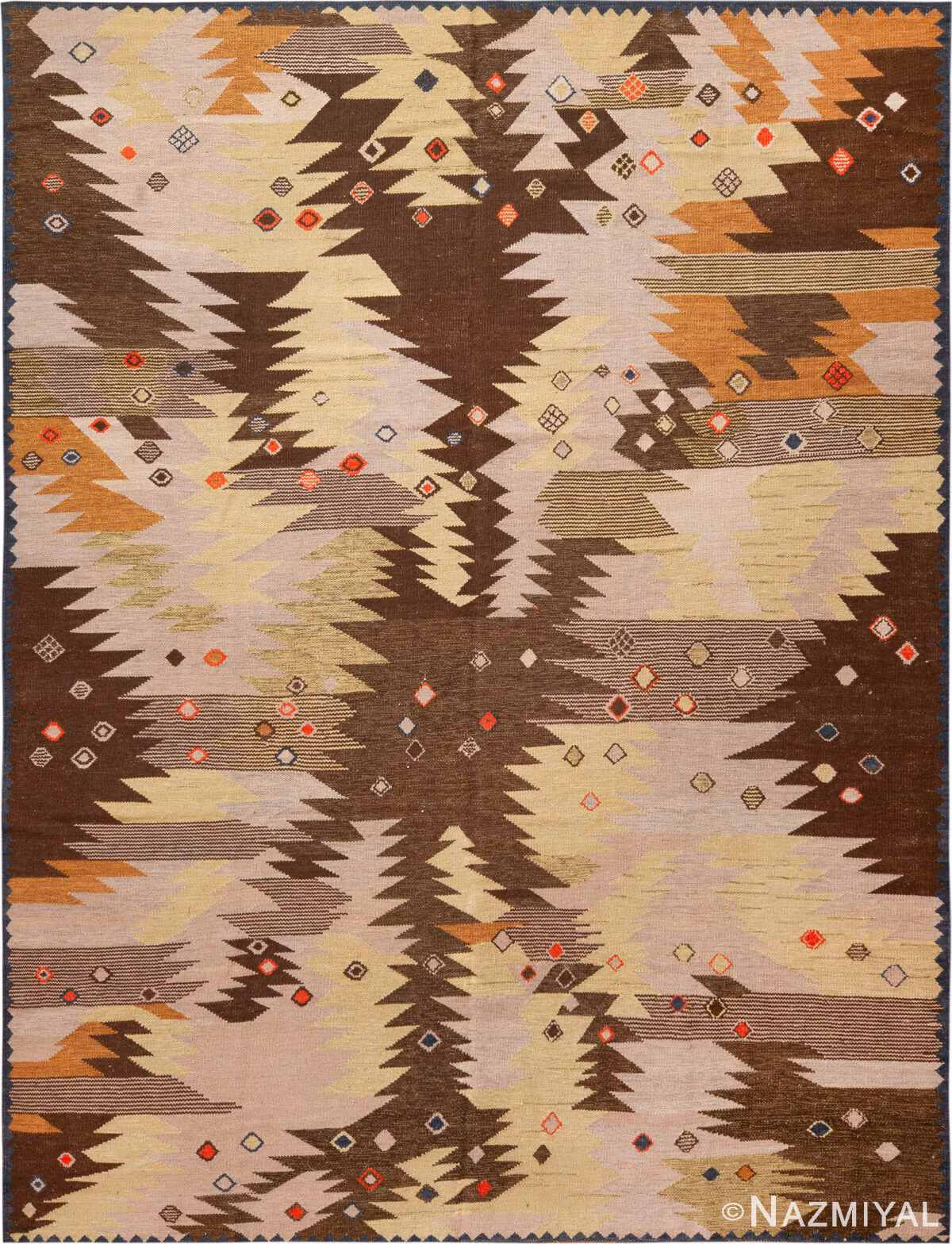 Modern Swedish-Style Kilim Rug 74312 by Nazmiyal Rugs