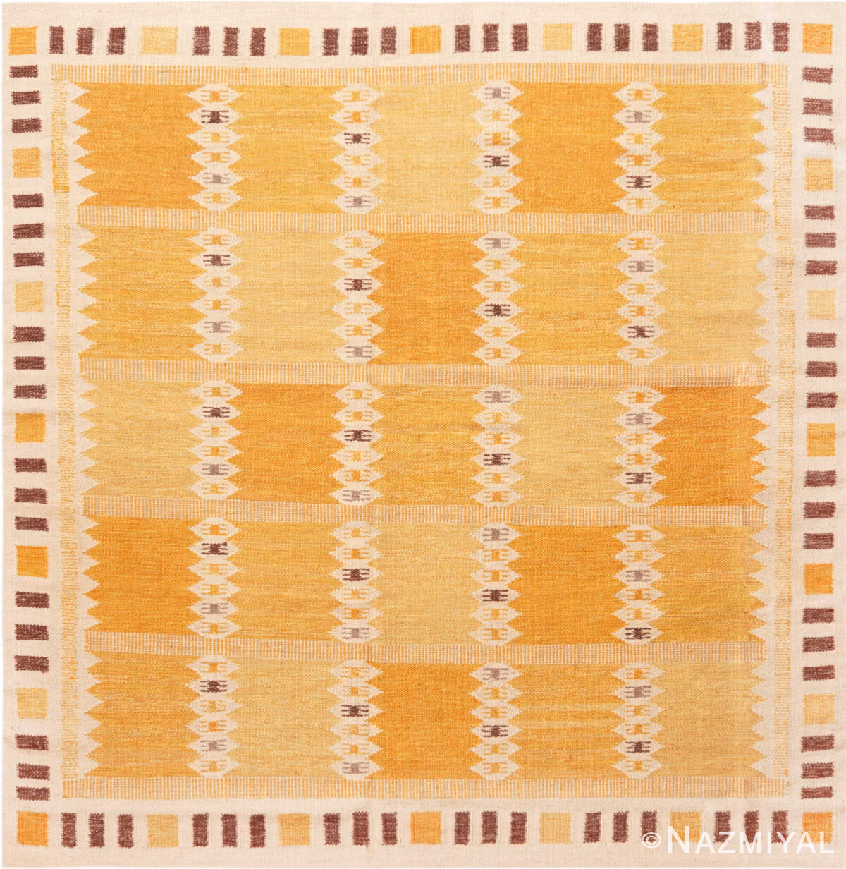 Modern Swedish Style Kilim Rug 74310 by Nazmiyal Rugs