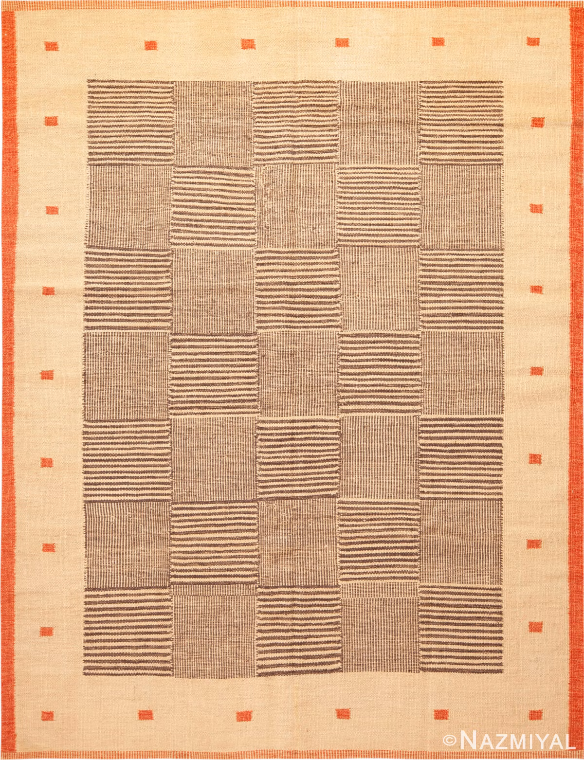 Modern Swedish Style Kilim Rug 74315 by Nazmiyal Rugs