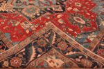 Back of Antique Persian Heriz Rug 74332 by Nazmiyal Rugs