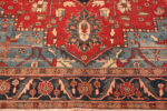 Border of Antique Persian Heriz Rug 74332 by Nazmiyal Rugs