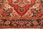Border of Antique Persian Serapi Rug Border of Antique Persian Serapi Rug 74334 by Nazmiyal Rugs