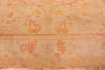 Border of Antique Turkish Oushak Rug 74154 by Nazmiyal Rugs