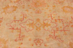 Central Design of Antique Turkish Oushak Rug 74154 by Nazmiyal Rugs