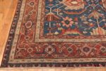 Corner of Antique Persian Heriz Rug 74330 by Nazmiyal Rugs