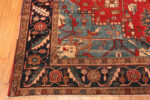 Corner of Antique Persian Heriz Rug 74332 by Nazmiyal Rugs
