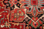 Detail on Antique Persian Heriz 74331 by Nazmiyal Rugs