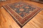 Floor View of Antique Persian Heriz Rug 74330 by Nazmiyal Rugs