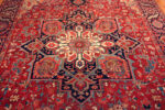 Medallion of Antique Persian Heriz Rug 74047 by Nazmiyal Collection