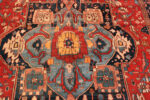 Medallion Design of Antique Persian Heriz Rug 74332 by Nazmiyal Rugs