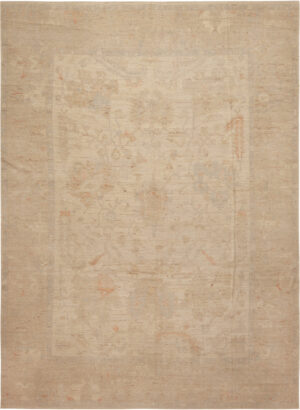 Modern Central Asian Oushak Rug 61299 by Nazmiyal Rugs