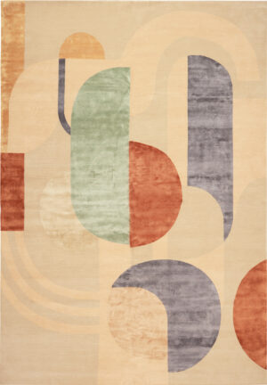 Modern Nazmiyal Atelier Silk and Wool Rug 61273 by Nazmiyal Rugs