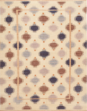 Modern Swedish-Style Kilim Rug 74392 by Nazmiyal Rugs
