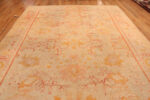 Top of Antique Turkish Oushak Rug 74154 by Nazmiyal Rugs