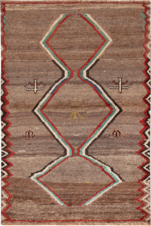 Vintage Persian Gabbeh Rug 74368 by Nazmiyal Rugs