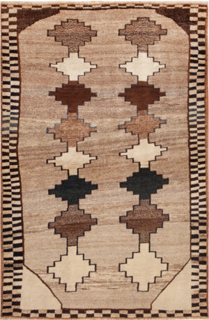 Vintage Persian Gabbeh Rug 74370 by Nazmiyal Rugs