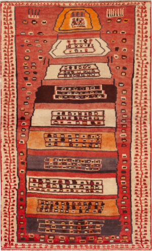 Vintage Persian Gabbeh Rug 74381 by Nazmiyal Rugs