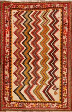 Vintage Persian Gabbeh Rug 74388 by Nazmiyal Rug