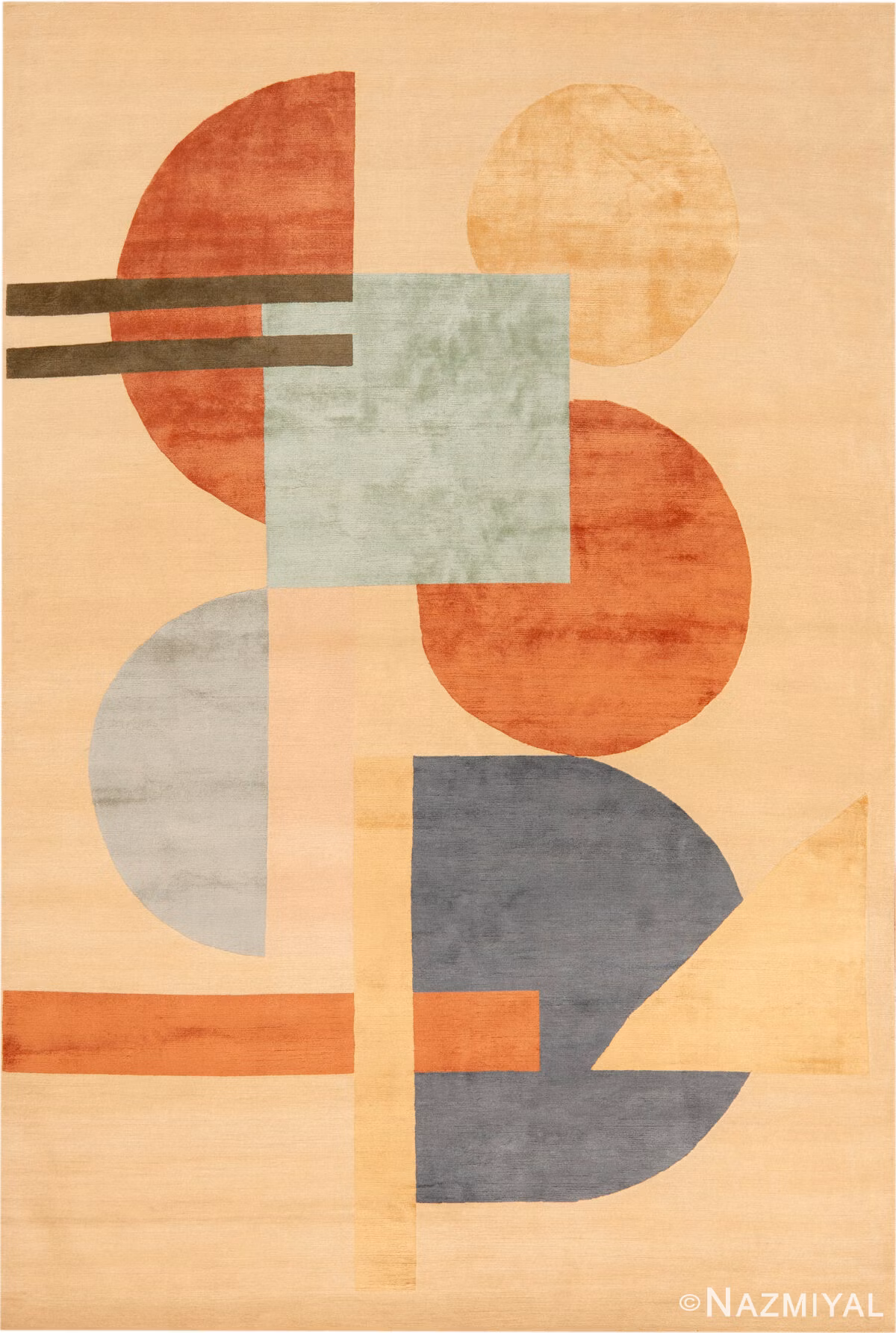 Modern Nazmiyal Atelier Silk and Wool Rug 61272 by Nazmiyal Rugs