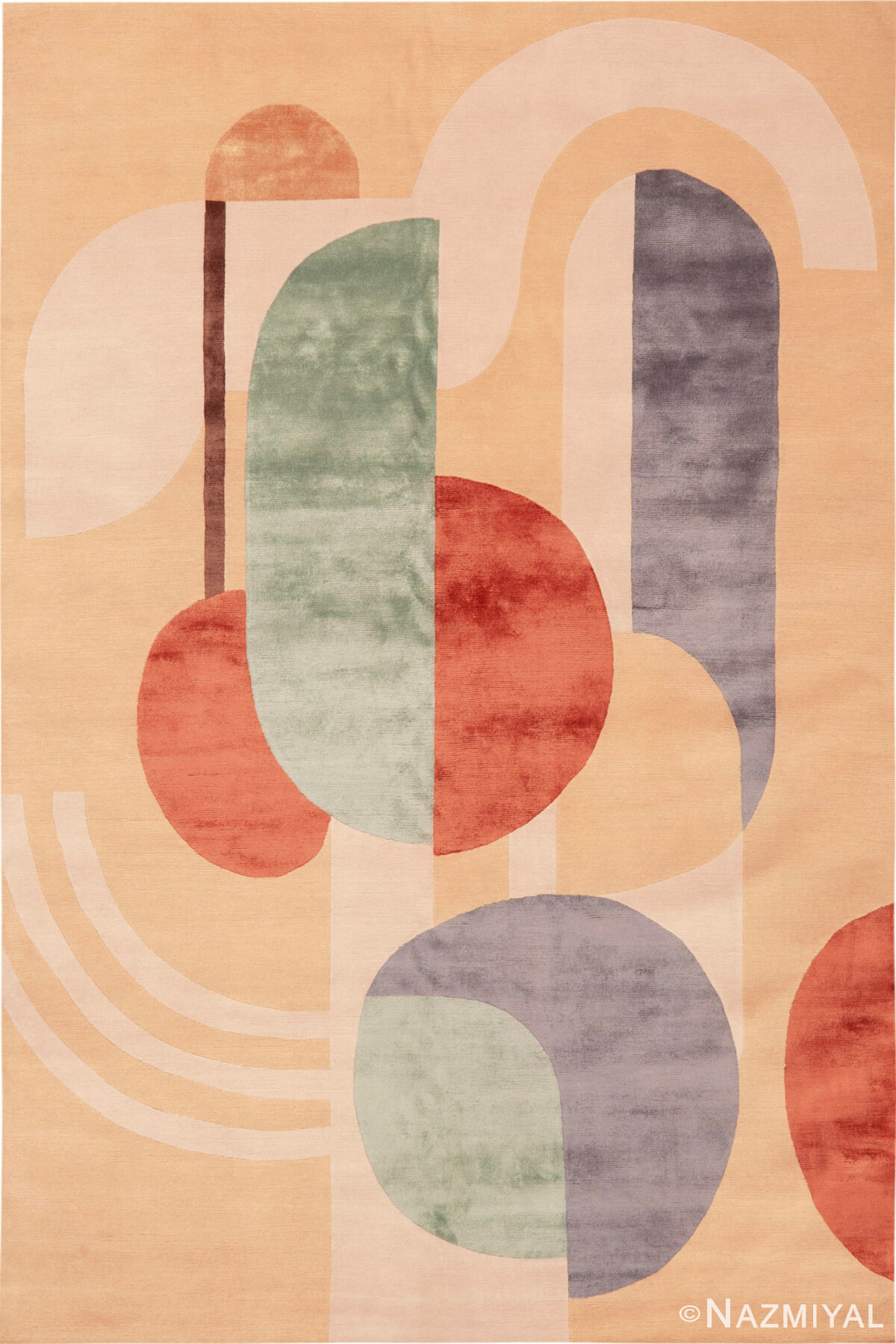 Modern Nazmiyal Atelier Silk and Wool Rug 61277 by Nazmiyal Rugs