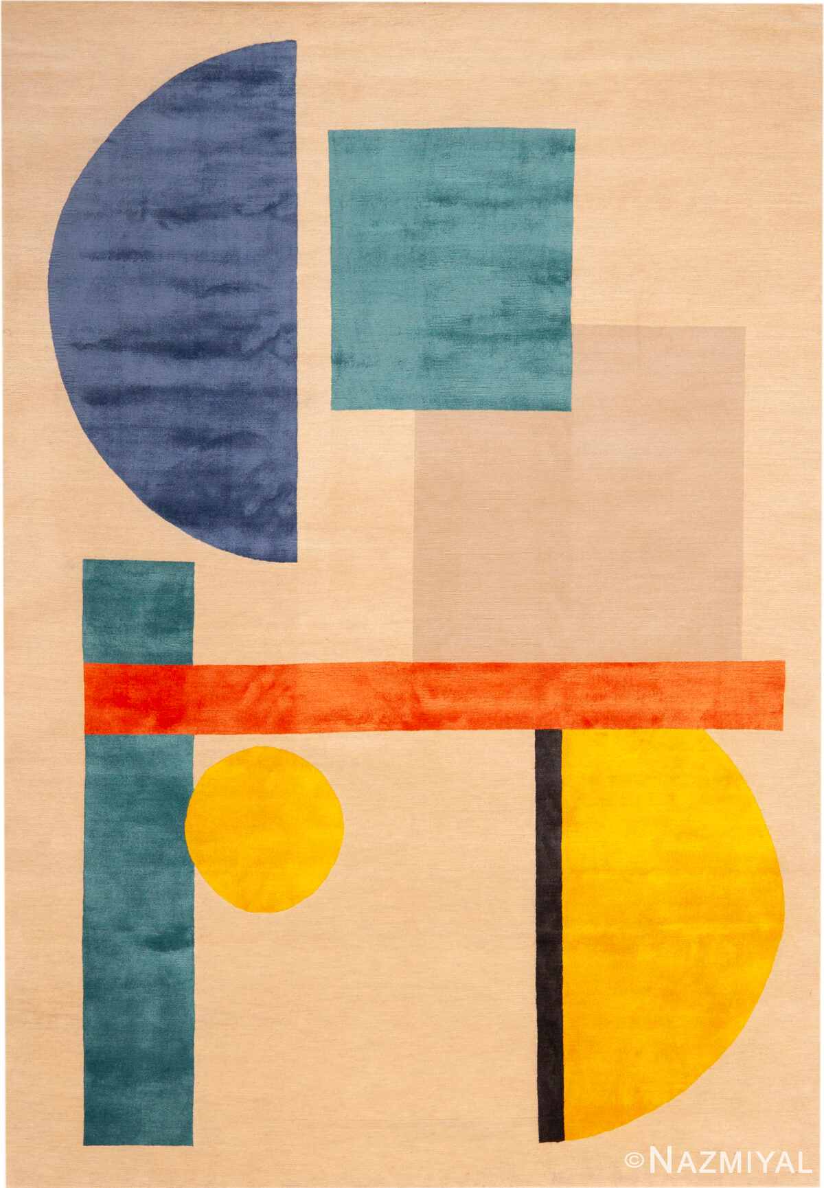 Modern Nazmiyal Atelier Silk and Wool Rug 61271 by Nazmiyal Rugs