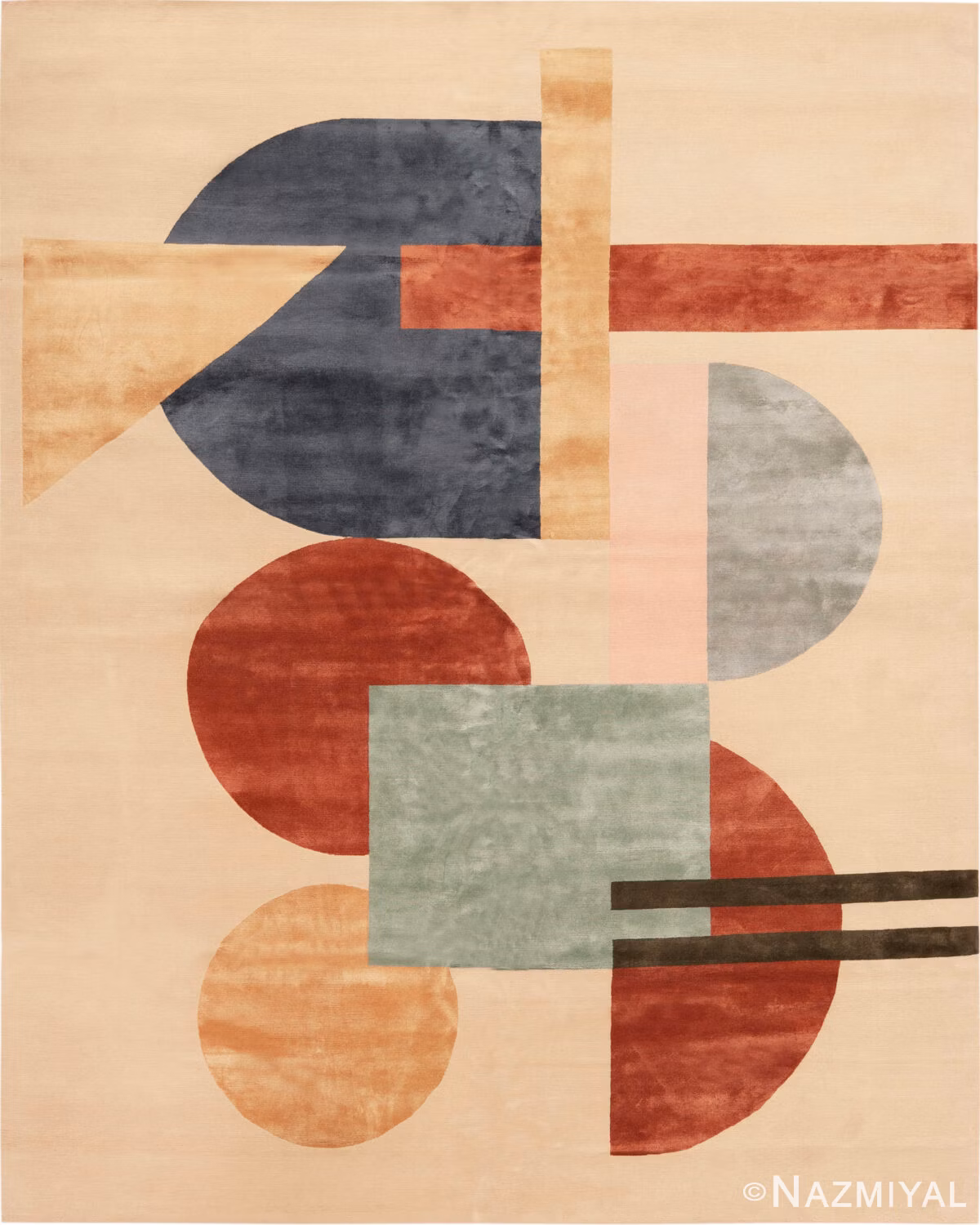 Modern Nazmiyal Atelier Silk and Wool Rug 61270 by Nazmiyal Rugs