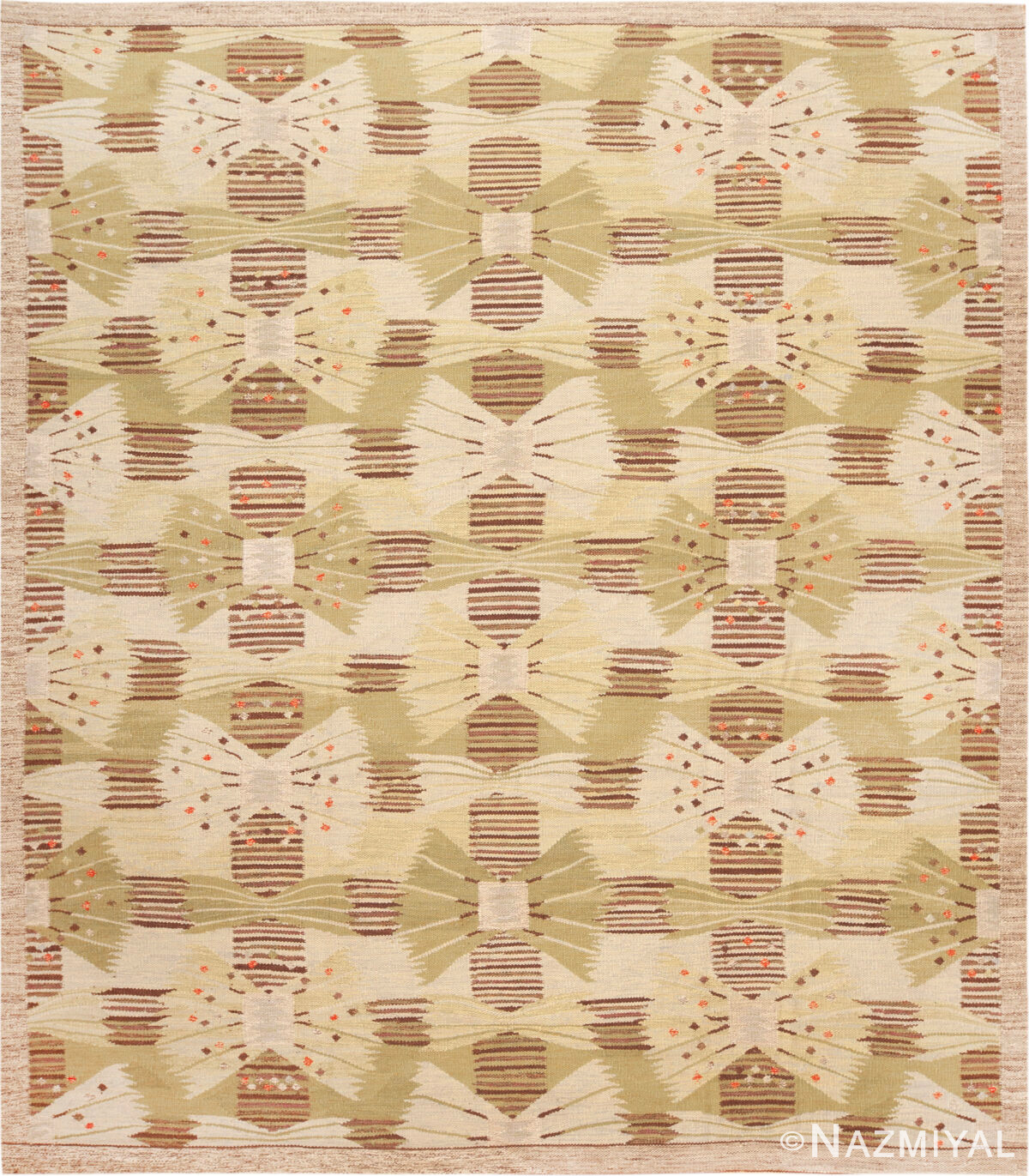 Modern Swedish-Style Kilim Rug 74397 by Nazmiyal Rugs
