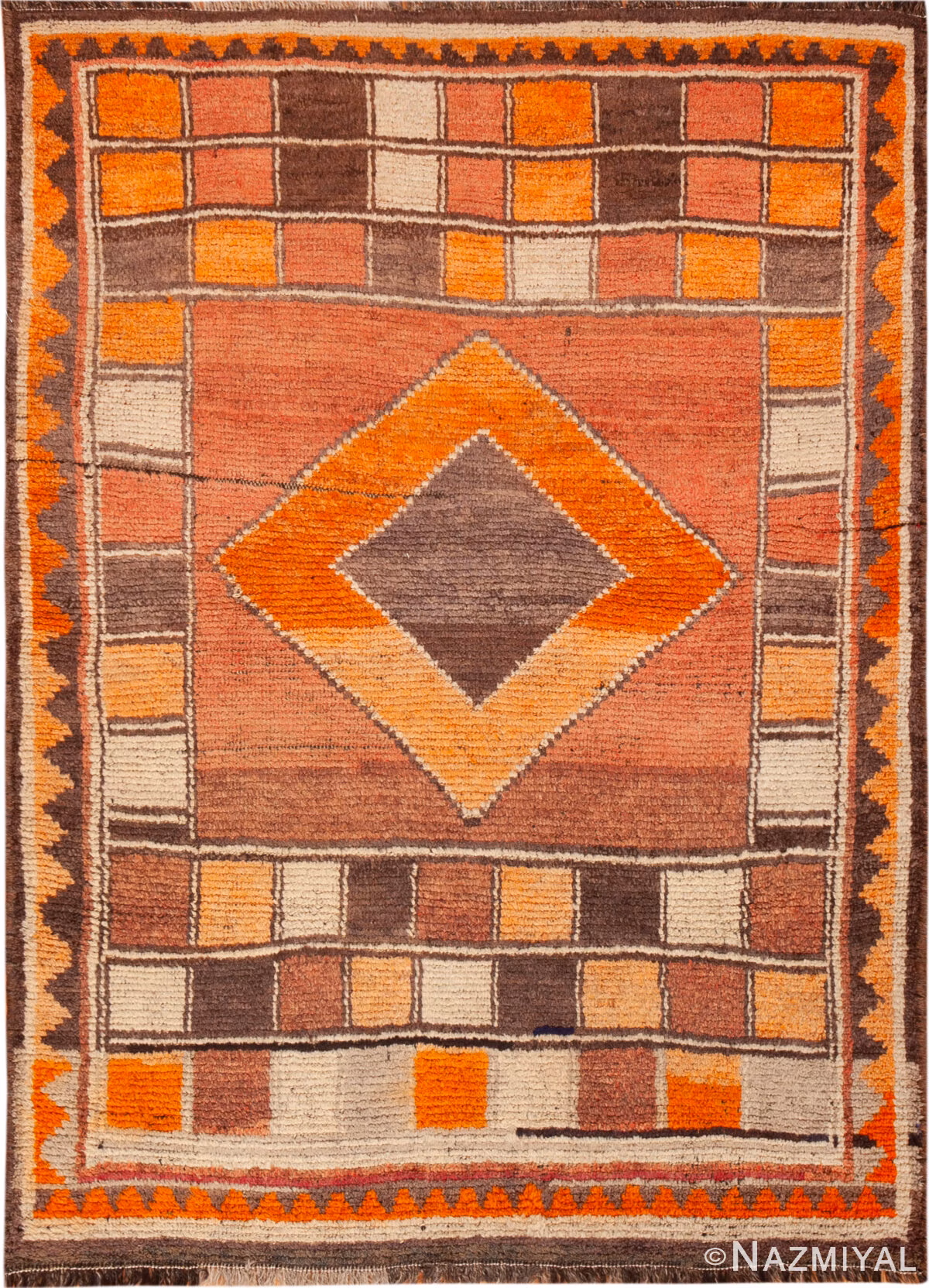 Vintage Persian Gabbeh Rug 74372 by Nazmiyal Rugs