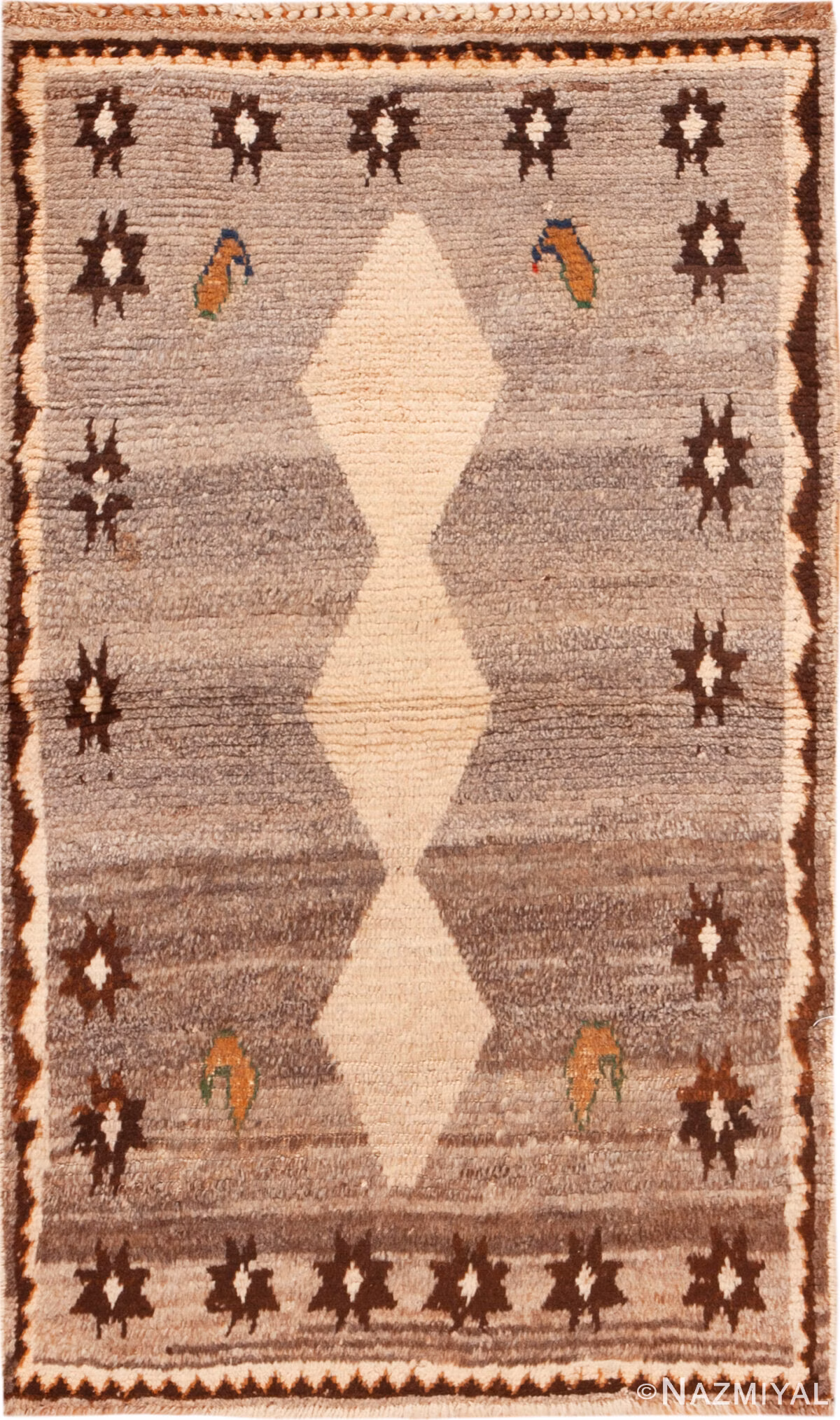 Vintage Persian Gabbeh Rug 74373 by Nazmiyal Rugs
