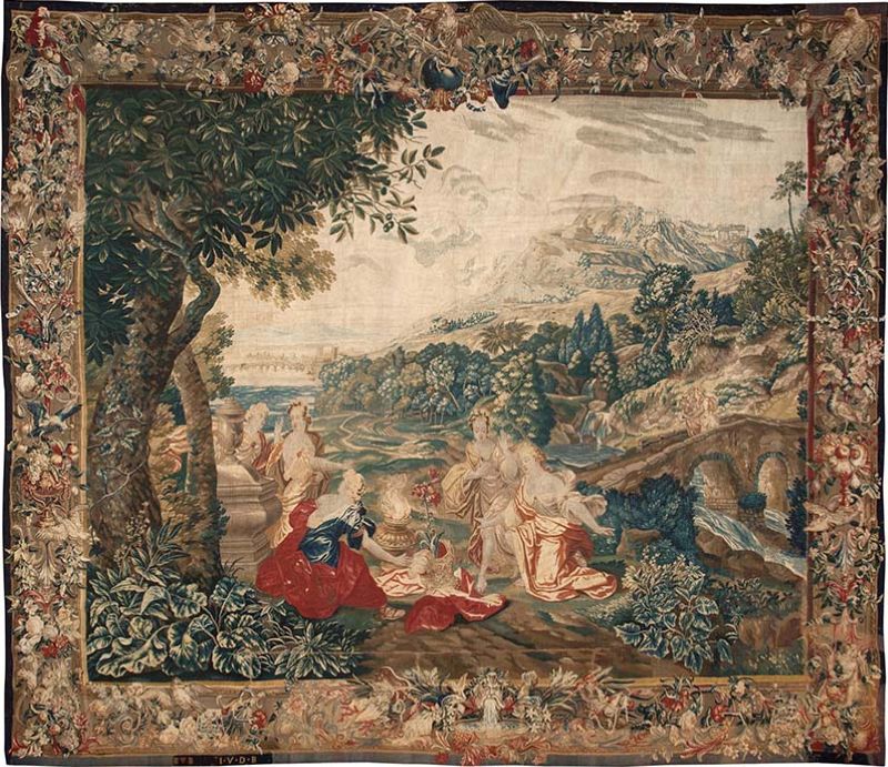 17th Century Flemish Tapestry 45666 by Nazmiyal Rugs Blog