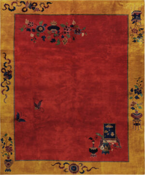 Antique Chinese Art Deco Rug 74483 by Nazmiyal Collection