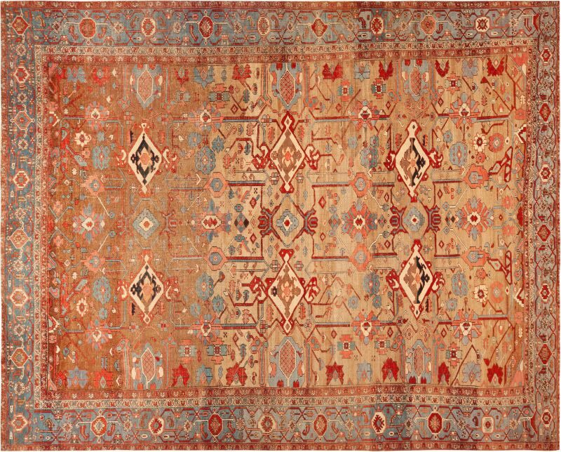 Antique Persian Bakshaish Rug 74166 by Nazmiyal Rugs Blog