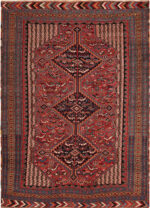 Antique Persian Qashqai Rug Antique Persian Qashqai Rug 74197 by Nazmiyal Collection
