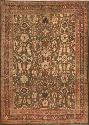 Antique Persian Sultanabad Rug 74499 by Nazmiyal Collection
