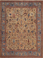 Antique Persian Tabriz Rug Antique Persian Tabriz Rug 74460 by Nazmiyal Rugs
