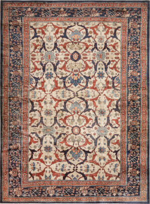 Antique Silk Persian Bakshaish Rug 74432 by Nazmiyal Rugs